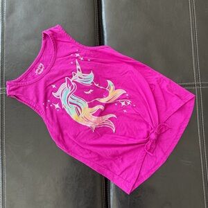 Jumping Beans - Dark Pink Unicorn Tank Top